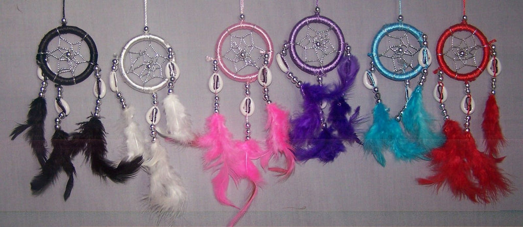 Sea Shell Tribal Dream Catchers Wall Hanging Decorations 6 Pc Lot (NpDc227-6