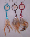 Hand Made Tribal Dream Catchers Key Rings 6 Pc Lot ( NPDC220 ^*)