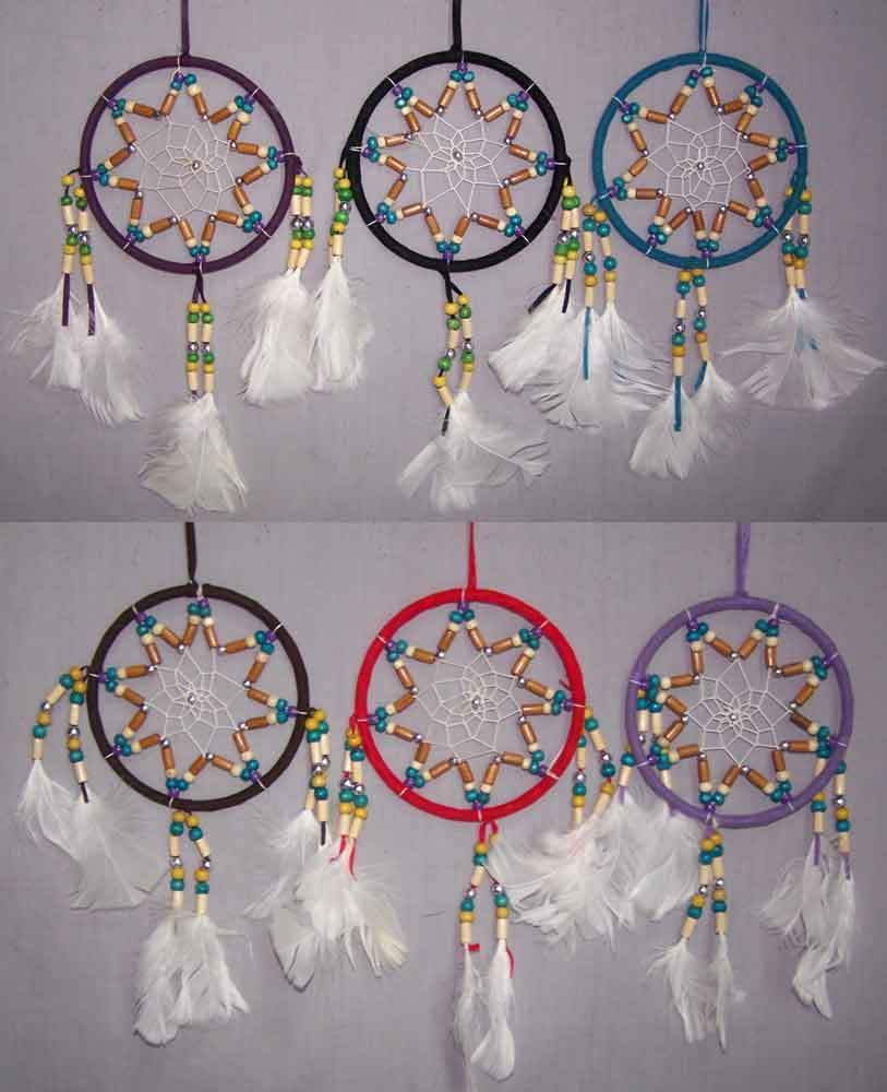 Handmade Tribal Dream Catchers Wall Decorations Size: 5" 6Pc Lot (NpDc131W ^*)
