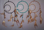 Hand Made Dream Catchers 2 Circles 6Pc Lot (NPDC248 ^*)