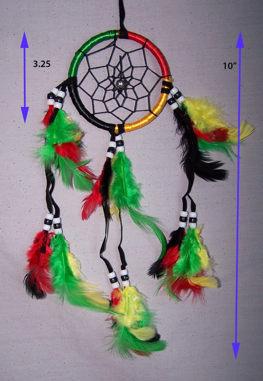 Reggae Rasta Bob Marley Handmade Tribal Dream Catchers 6Pcs (NpDc208-6 ^*)