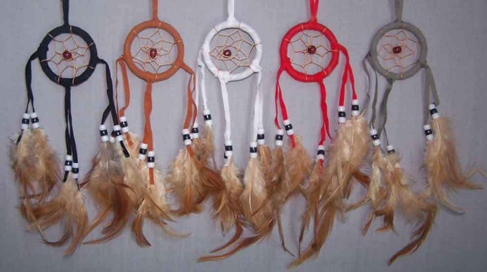 Handmade Tribal Dream Catchers Wall Hanging Decorations 6 Pc Lot (NpDc237-6 ^*)