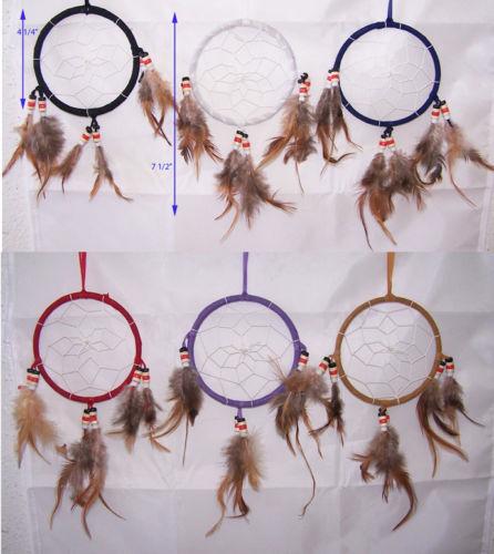 Handmade Tribal Dream Catchers Wall Hanging Decorations 6 Pcs (NpDc166T-6^*)