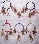 Handmade Tribal Dream Catchers Wall Hanging Decorations 6 Pcs (NpDc166T-6^*)